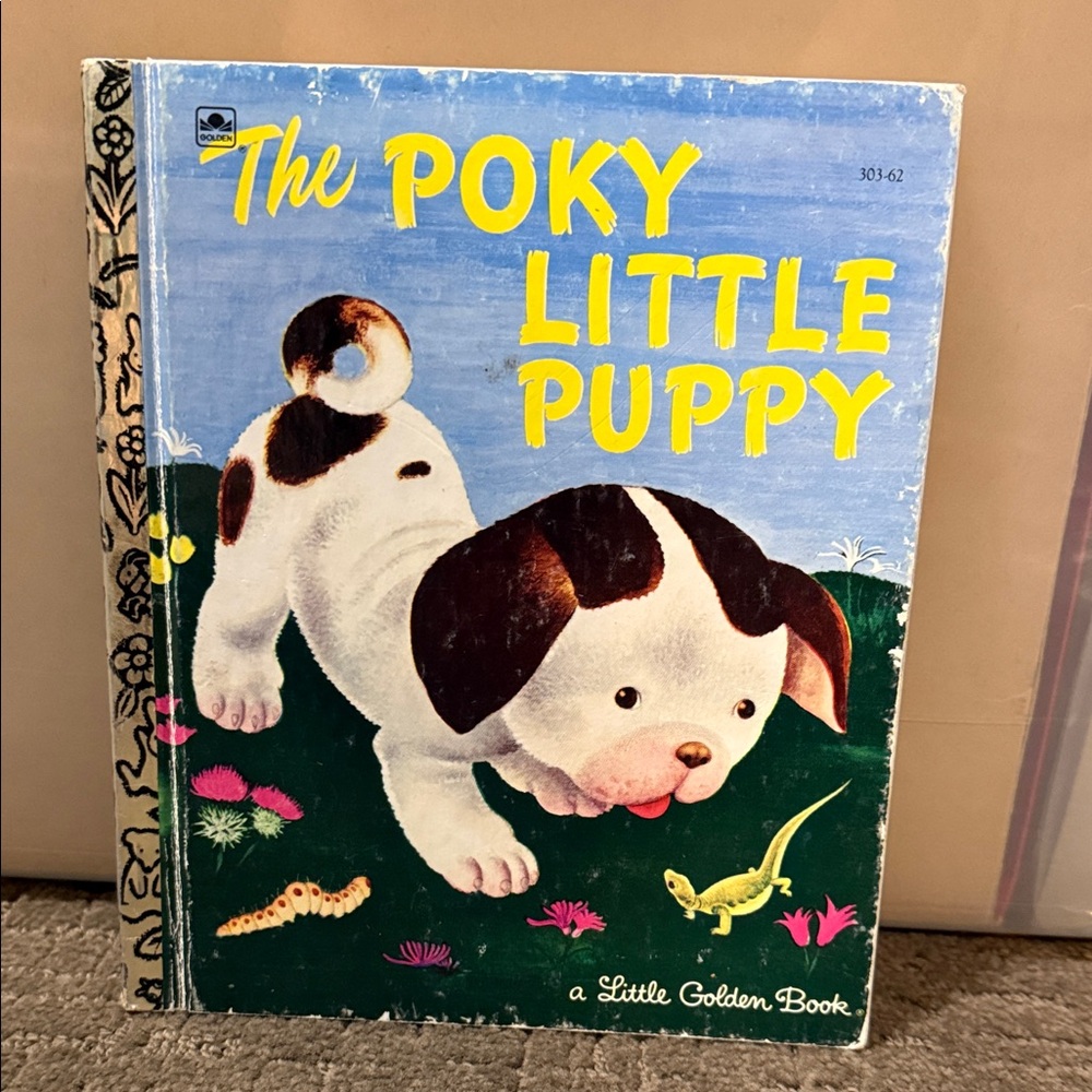 Vintage 1970s Hardcover The Poky Puppy Children's book Poky Little Puppy Golden